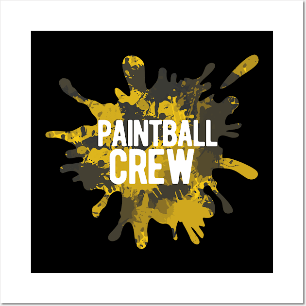 Matching Paintball T-Shirt Cool Fun Sports Game Team Shirt Wall Art by warpartdesignstudio